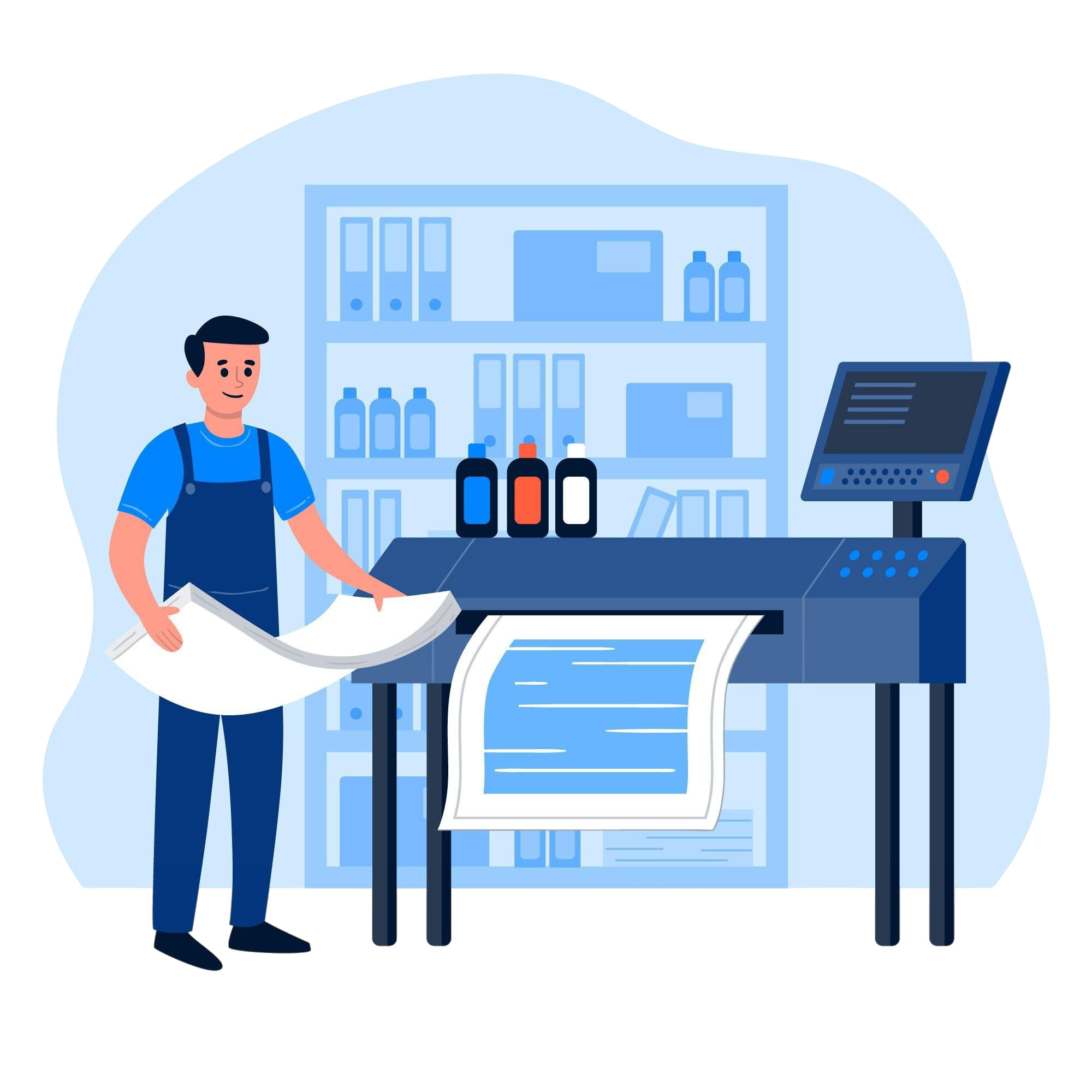 Printing solution illustration